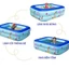 Bể bơi phao bơi 3 tầng đủ kích thước 1m3,1m5,1m8,2m1,2m9 đế chống trượt tặng kèm bơm