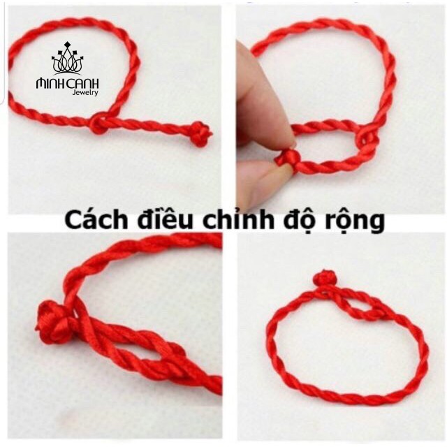 Ảnh Vòng Tay Chỉ Đỏ Mix Bi Bạc Ta Mang Lại May Mắn - Minh Canh Jewelry 4
