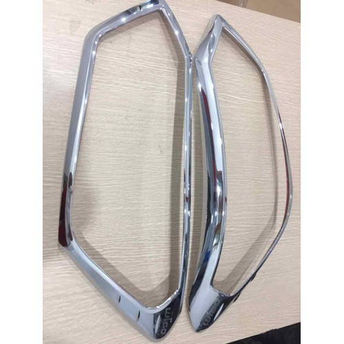 Ốp viền đèn pha, viền đèn hậu xe TOYOTA WIGO 2018-2020,MẪU MẠ CROM