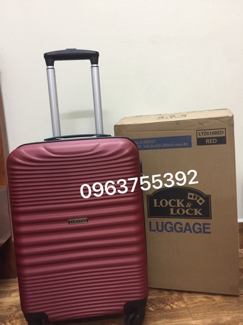 Vali Lock&Lock LTZ616 - Vali du lịch 20inch, màu đỏ Lỗi Xước nhỏ ...