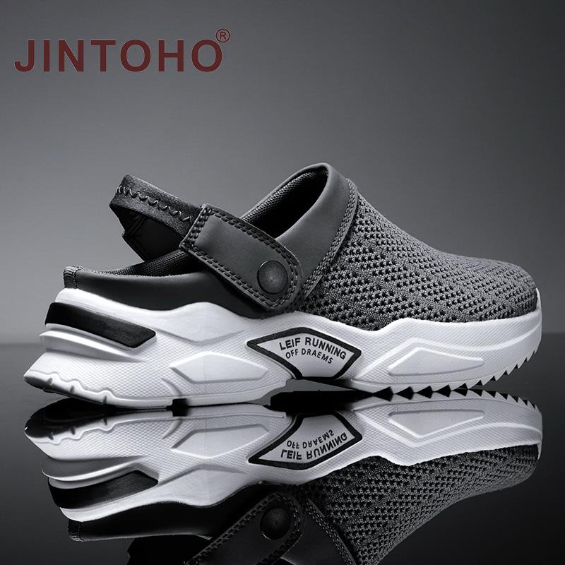 2025 Nam Nữ Mùa Hè Sandal Lưới Mules Thoáng Khí Đệm Đi Biển Flip Flops Giày Chắc Chắn Flat Tắm Dép Bên Ngoài Nam Dép