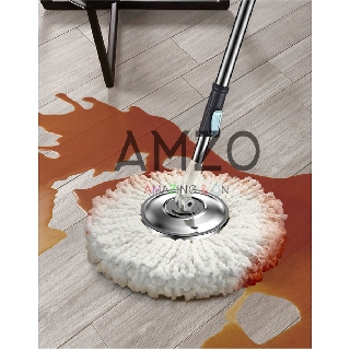 AMZO_COMBO 4 BÔNG LAU NHÀ TRÒN 360 THAY THẾ MỌI LOẠI CÂY HIỆN NAY - SỢI BÔNG COTTON THẤM HÚT TỐT