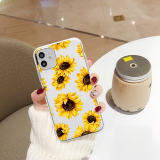 Ốp Họa Tiết Daisies Màu Vàng Cho iPhone 17 16 15 14 13 12 11 Pro Promax 14Plus mini X XS XR XSMAX 6 6s 6plus / 6splus 7 8 SE2020 7plus / 8Plus Vỏ Mềm Trong Suốt QMGT