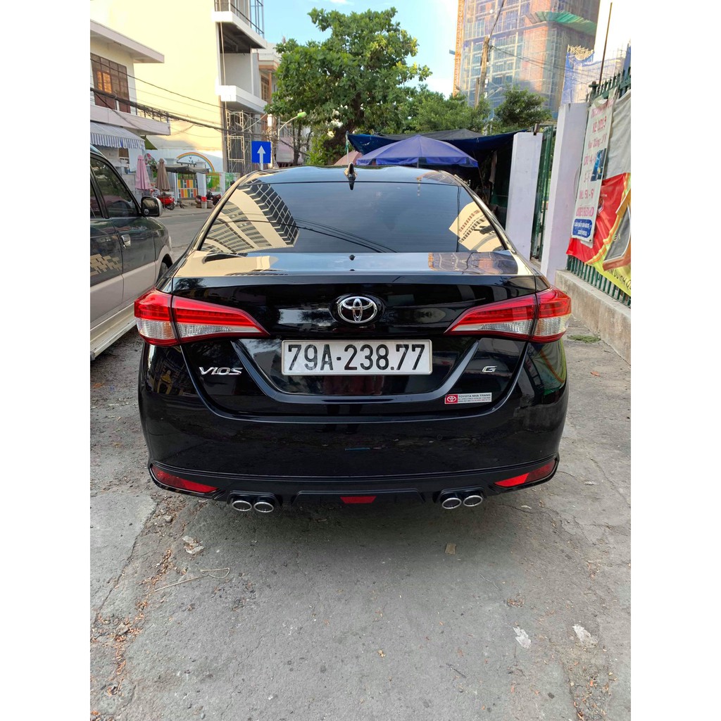 Lip chia pô xe TOYOTA VIOS 2014- 2022 , NHỰA  ABS mạ crom, độ bền cao, dễ dàng lắp đặt