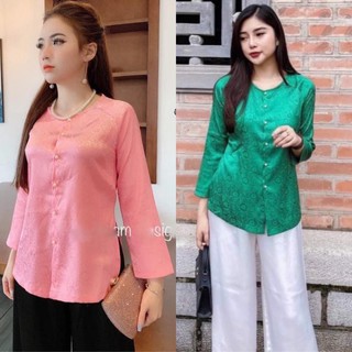 Bà Ba Gấm Cao Cấp #Quần Áo Lẻ Nữ Jacket Top Kem Dress Women