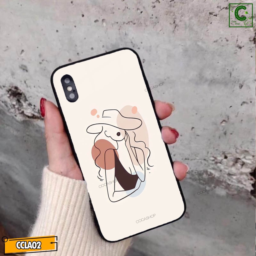 Cô nàng dịu dàng - Ốp lưng iphone mặt kính in hình cực đẹp siêu bền - 6/6plus/6s/6splus/7/7plus/8/8plus/x/.....