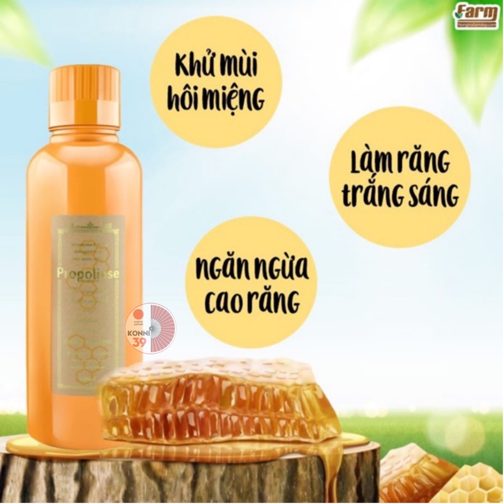 Ảnh Nước súc miệng Propolinse màu cam 600ml Nhật bản, sạch mảng bám làm thơm miệng - Bahachiha 4