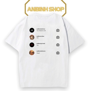 Áo thun phông unisex form rộng tay lỡ in chữ SAD BOIZ SADTAGRAM TEE mặc đôi siêu đẹp, Áo thun unisex nam nữ