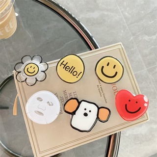 Vòng Nhẫn Xỏ Ngón Kiêm Giá Đỡ Điện Thoại Hình Mặt Cười Có Thể Thu Gọn Tiện Dụng