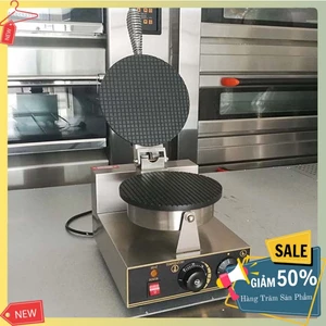 Máy ốc quế công nghiệp 1200W gia nhiệt kép, chống dính teflon siêu bền