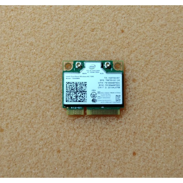 card wifi HP probook 440 G2, 445 G2, intel AC7260, gắn cho laptop HP
