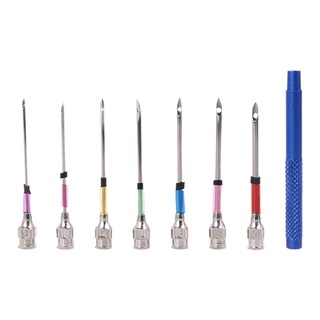 Set 10 kim đan thêu thủ công nghệ thuật DIY có hộp đựng