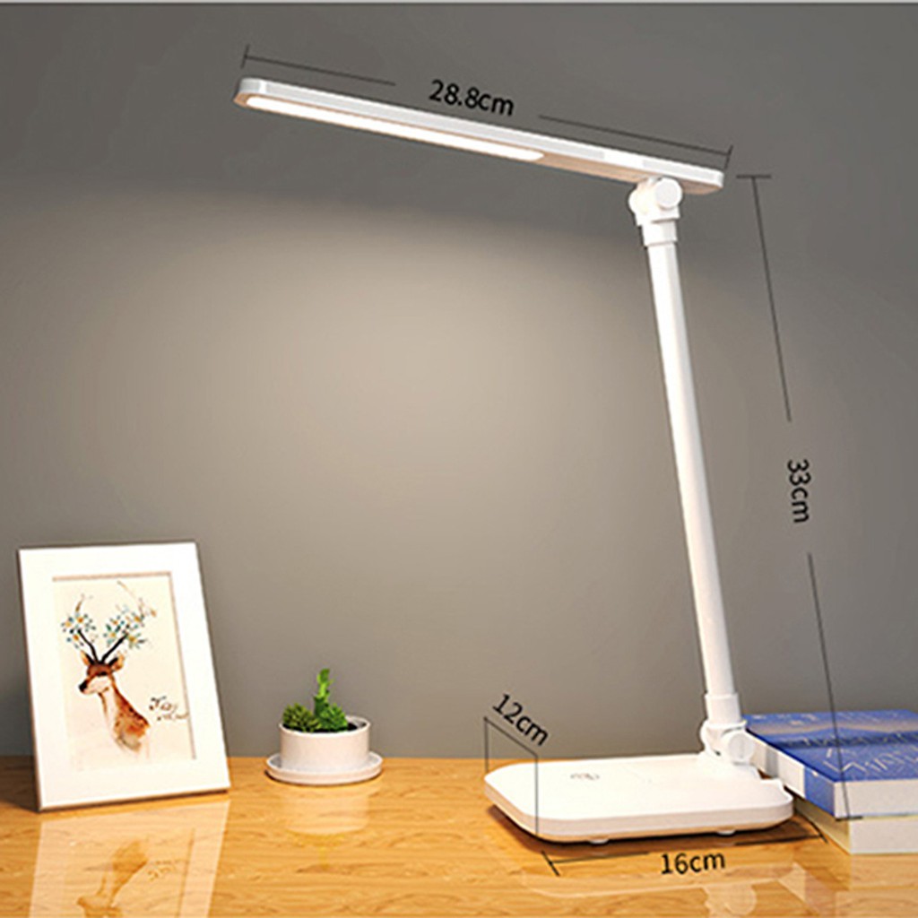 Ảnh Đèn Bàn Học Đọc Sách, Làm Việc Bóng LED Chống Cận, Cảm Ứng Tích Điện Gập 2 Chỗ Cao Cấp Chính Hãng Amalife 1