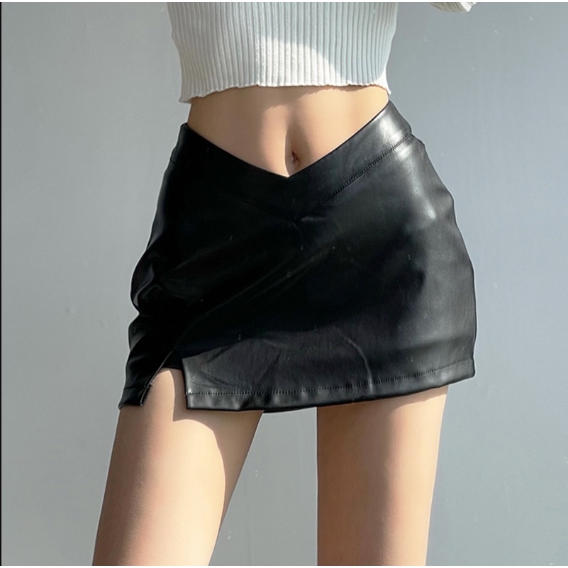 Quần Short Da Lưng Thấp Dáng Chữ v Gợi Cảm Phong Cách Mỹ Cho Nữ