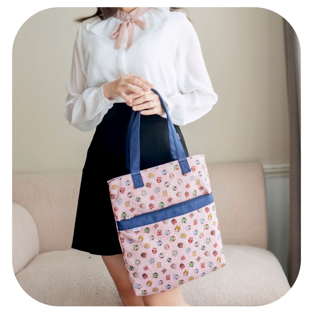 Mô tả Túi vải tote bag nữ đẹp vintage dễ thương nhiều ngăn khoá kéo cao cấp Gumely ViAnh Store GU02 - 4