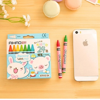 Bộ Bút Sáp Màu Aihao - Thỏ Hồng VPP