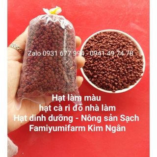 Hạt điều đỏ ( hạt cà ri) tạo màu 500g ( video và hình ảnh thực tế)