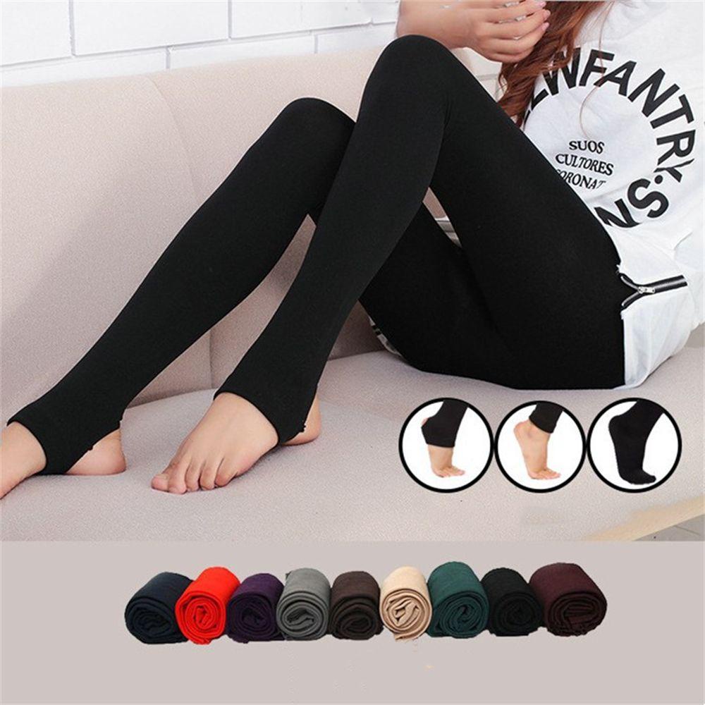 LAKAM Quần Nữ Dài Dệt Kim Dày, Giữ Nhiệt