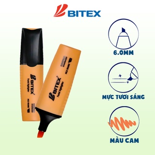 Bút dạ quang highlight Bitex HL05 màu Pastel nhiều màu