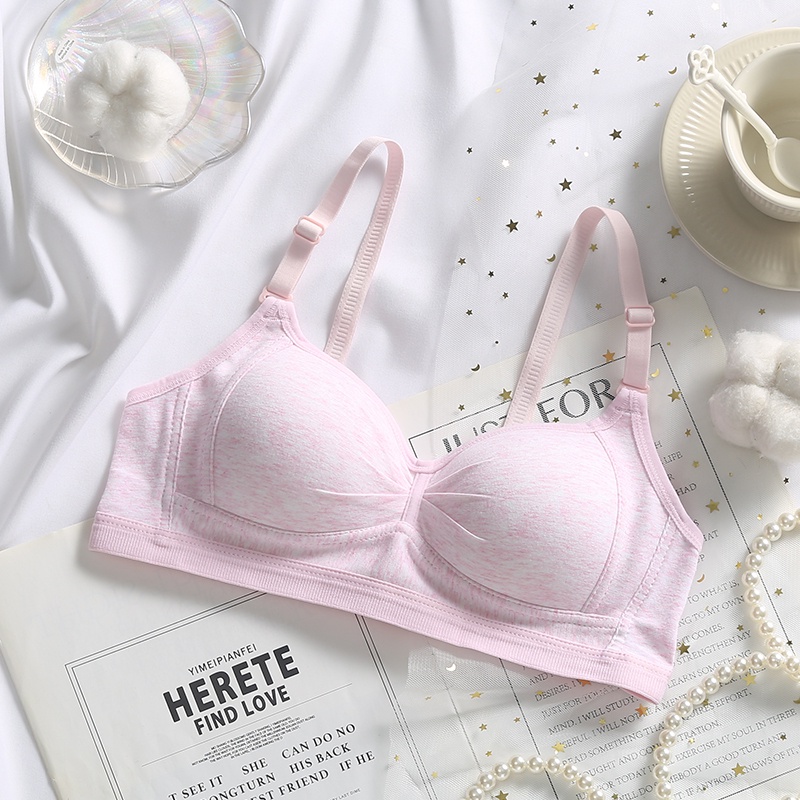 Áo lót vải cotton mềm không đường may có thể điều chỉnh thoải mái cho nữ