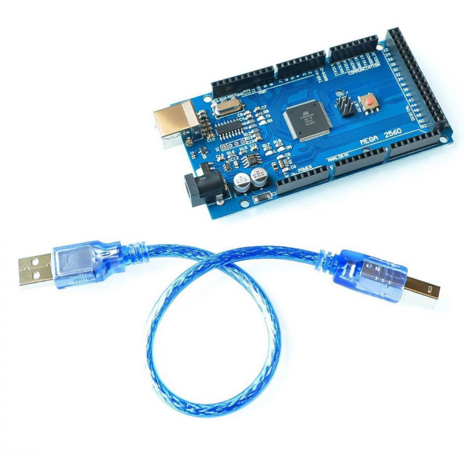 Mạch Arduino MEGA 2560 R3 CH340 / CH340G SMD - Có cáp kết nối | Shopee ...