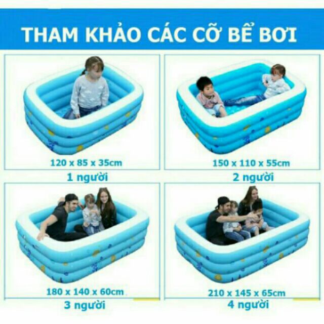 Bể bơi 210cm tặng khách keo và 2 miếng vá bể