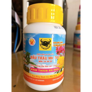 Đầu Trâu MK 701 Lọ 100g - NPK 10-30-20+TE - Phân Bón Kích Hoa Dành Cho Hoa Lan, Cây Kiểng