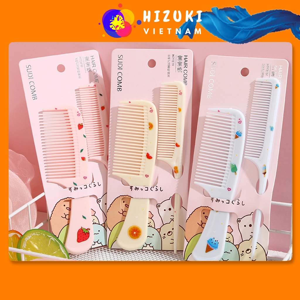 Lược Chải Đầu Nhiều Màu Chất Liệu Nhựa Cao Cấp Hình Trái Cây Siêu Dễ Thương