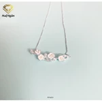 Dây chuyền bạc Ý 925 Huệ Ngân - Hoa mai vàng PP1602 — ảnh 5