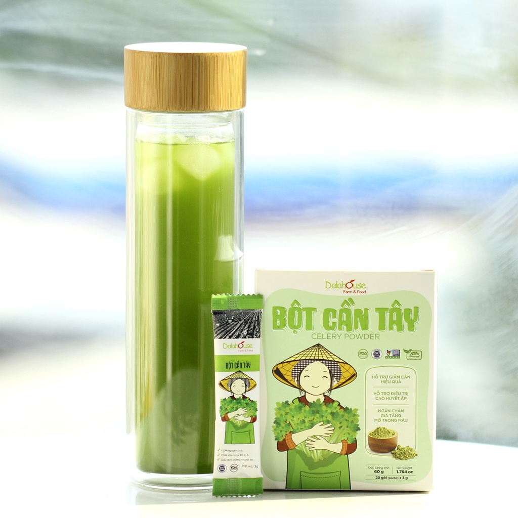 Ảnh Bột cần tây nguyên chất Dalahouse hỗ trợ giảm cân, cao huyết áp hiệu quả hộp 120gr 1