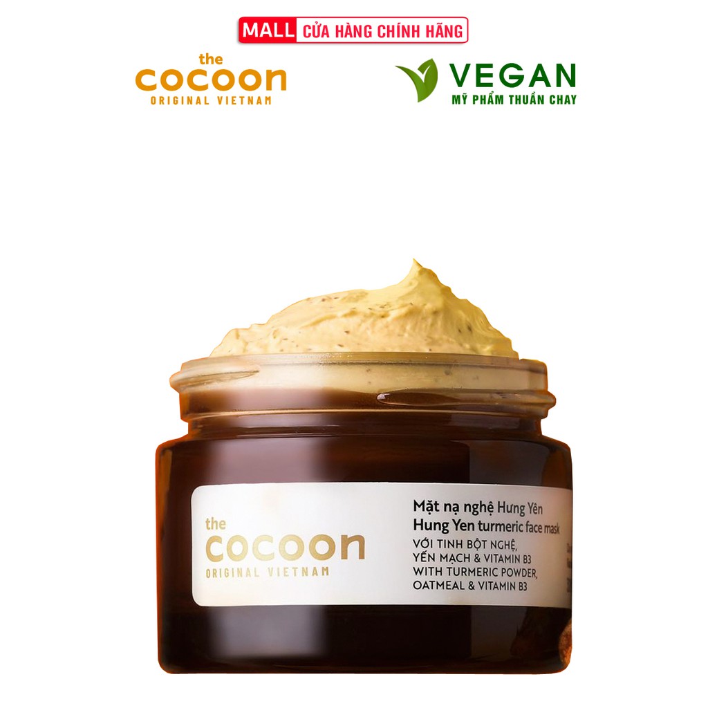 Mặt nạ nghệ Hưng Yên cocoon 30ml (Turmeric face mask) đều màu, giảm ...