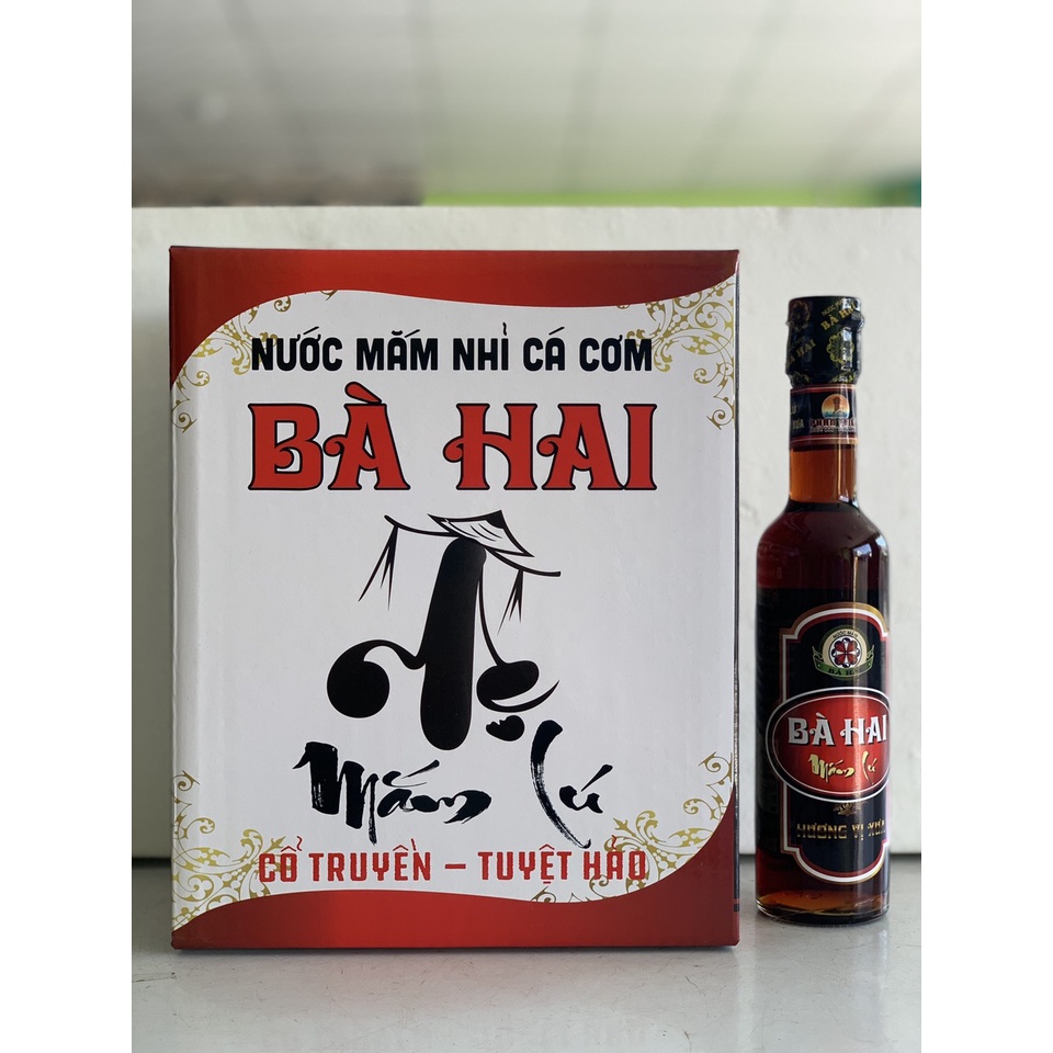 Thùng Nước Mắm Lú Cá Cơm Bà Hai MS40A (6 x 330ml)