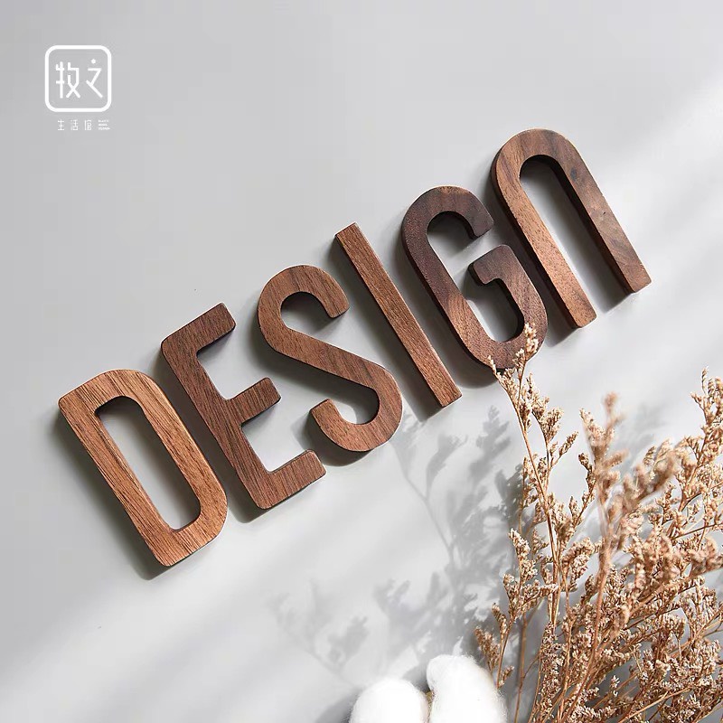 Chữ Gỗ Dán Tường, Chữ Nổi Trang Trí, Chữ Dán Tường Gỗ Cao Su Decor Màu ...