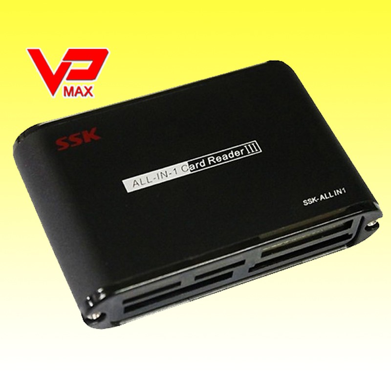 Đầu đọc thẻ nhớ CF, đầu đọc đa năng SSK vỏ sắt, đầu đọc 3.0 SSK All In ...