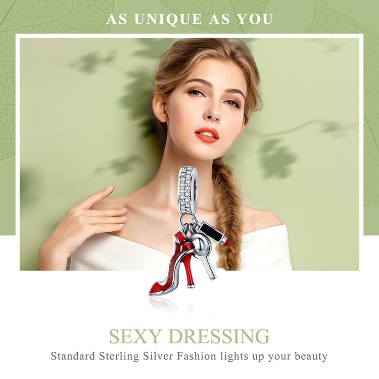 Hạt Trang Sức Bamoer Chốt Bạc 925 Tráng Men Duyên Dáng Hợp Thời Trang Dành Cho Nữ SCC457