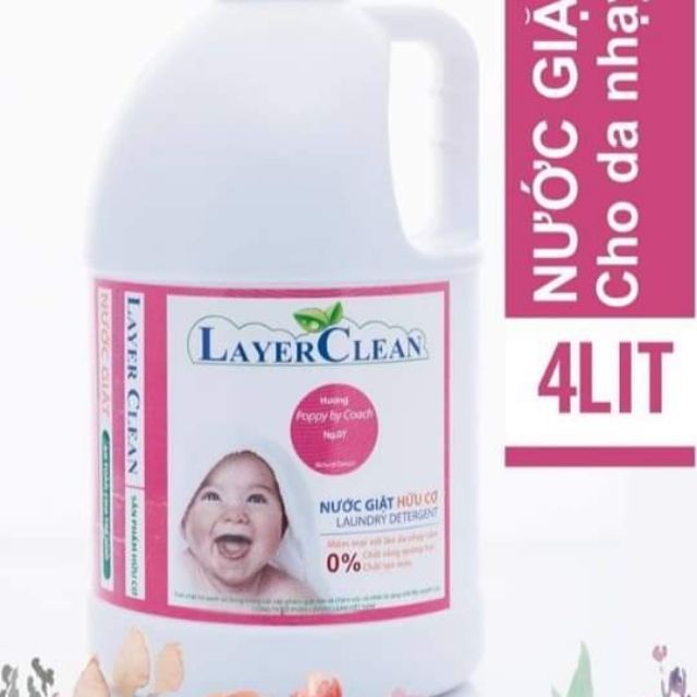 Nước giặt hữu cơ Layer Clean hương nước hoa 4L | Shopee Việt Nam