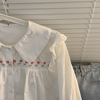 Hàng Mới Về Áo Sơ Mi Dài Tay Dáng Rộng Phong Cách Hàn Quốc Baju Wanita Lengan Panjang Hàng Mới Dành Cho Bạn Nữ