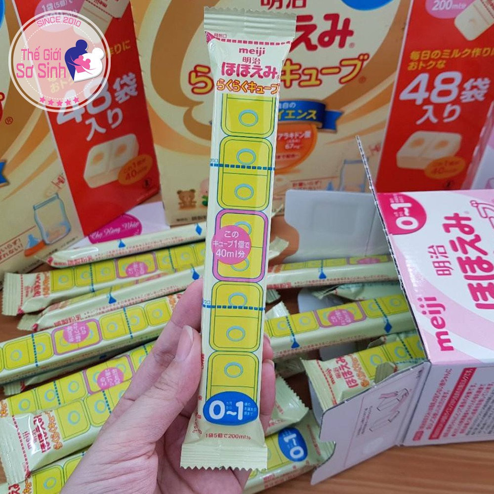 [✨DẠNG THANH TIỆN LỢI] Sữa Meiji Thanh Số 0 1 (Tách Lẻ) Infant Formula Ezcube Nguyên Liệu Từ Thiên Nhiên Nhập Khẩu SSĐT
