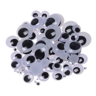 Risedot 100 Cái / túi Lắc lư Di Chuyển Mắt Handmade Thú Nhồi Bông Phần Đồ Chơi Trẻ Em Sang Trọng Gấu Trúc Mắt