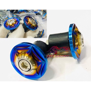 Gù Tay Lái INox 304 Salaya Lên 7 màu Titan hình Sao 6 Cạnh gắn xe máy Sirius,Wave,Exciter,Winner,Satria,Raider....