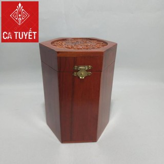 HỘP ĐỰNG CHÈ 3 ÔNG TAM ĐA GỖ HƯƠNG CAO CẤP