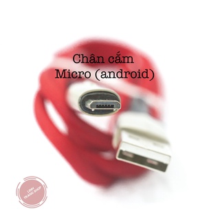Cáp Sạc Android Chân Cắm Micro 3A , Chất Liệu Bọc Dù Dài 20cm, 1Mét,2Mét,3Mét