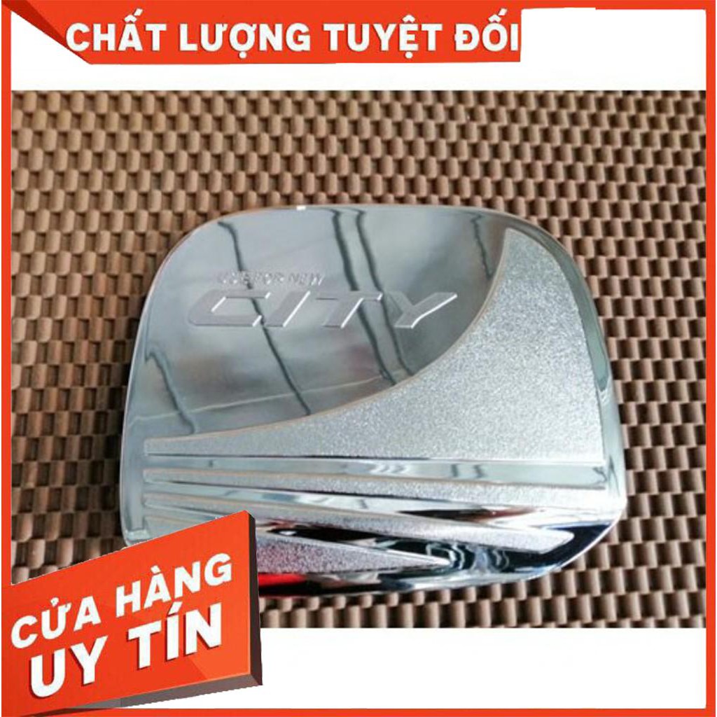 Ốp nắp bình xăng xe Honda City 2015- 2022, 2023,2024 mạ crom cao cấp