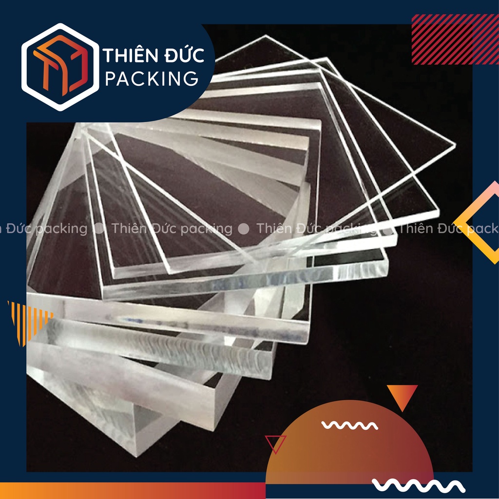 Bìa nhựa mica meka trong suốt 3mm, 2mm, 1mm A3 A4 A5 A6 làm hộp, kệ ...