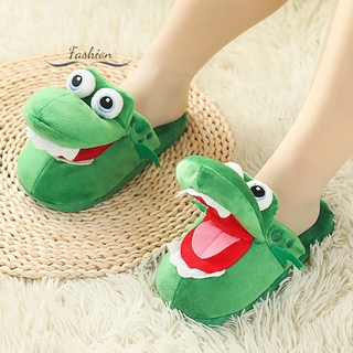 Dép Bông Mang Trong Nhà Hình Cá Sấu Độc Đáo