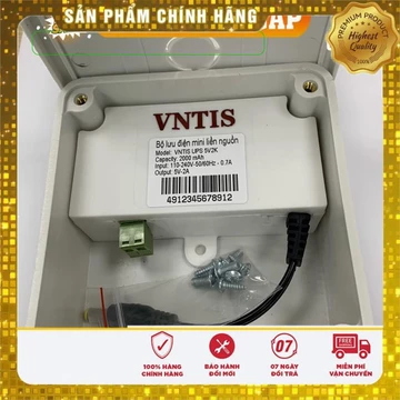 Bộ lưu điện mini liền nguồn VNTIS 5v-2A |bộ lưu điện|bộ lưu điện camera|bộ lưu điện ups|bo luu dien