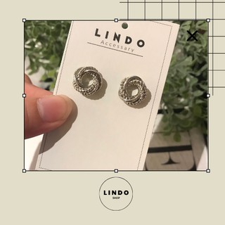 Khuyên tai/Bông tai nữ tròn kiểu dáng độc lạ LINDO