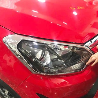 Ốp viền đèn pha, viền đèn hậu xe TOYOTA WIGO 2018-2020,MẪU MẠ CROM