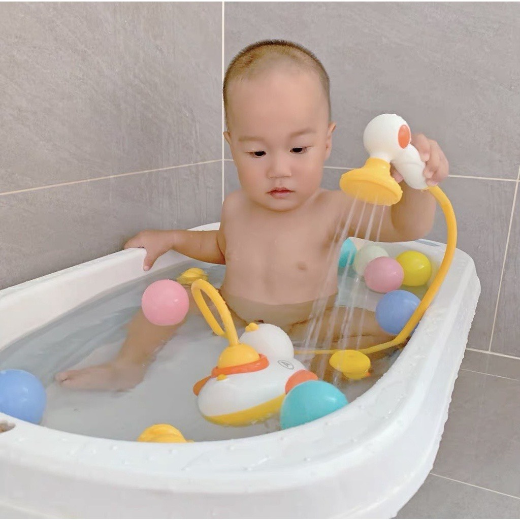 Đồ Chơi Vịt Phun Nước Thả Bồn Tắm Bể Bơi 5 Chế Độ Phun Nước Đồ Chơi Nhà Tắm Thả Bồn Tắm Cho Bé - Đồ Chơi Cho Bé PUKAPI