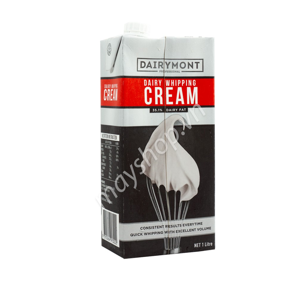 Kem sữa Whipping Cream Dairymont (1 lít) [Chỉ ship Hỏa tốc tại HN